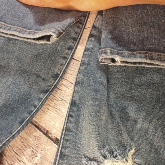 Good American Good Legs Distressed Buste Knees Ankle Jeans 12/31 - Picture 13 of 16